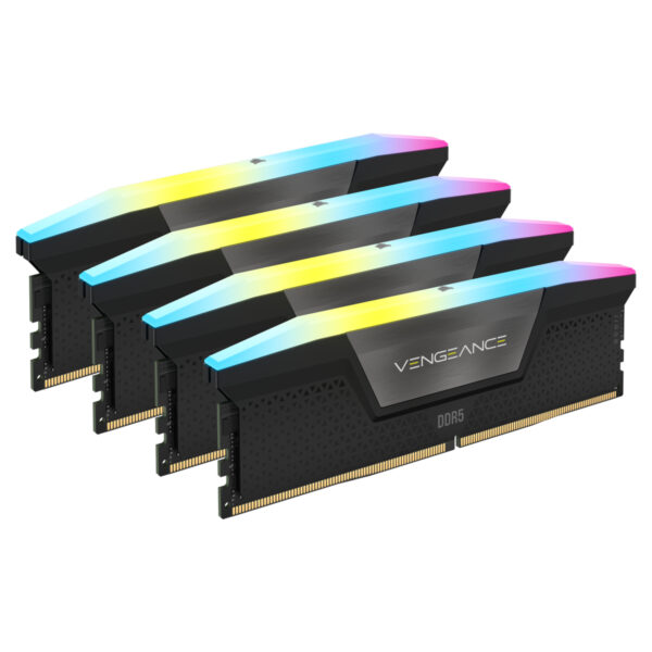 Memorie Vengeance RGB 64GB, DDR5-6400MHz, CL32, Quad Channel „CMH64GX5M4B6400C32”