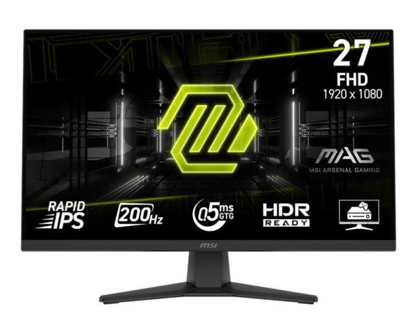 Monitor MSI MAG 272F, IPS, 27 inch, Full HD, 1920 x 1080, HDMI, Display Port, 200 Hz, 0.5ms, Negru „MAG 272F” (timbru verde 7 lei)