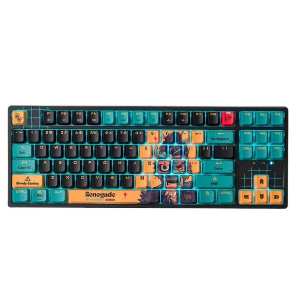 Tastatura gaming Bloody „AT87” Alpha Optical Switch Performance Keyboard USB Renegade , US Layout „AT87 Renegad” (timbru verde 0.8 lei) 4711421 000734