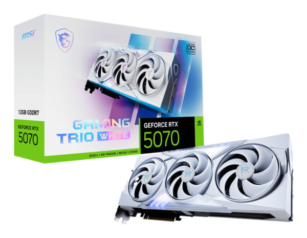 MSI GeForce RTX 5070 12GB GAMING TRIO OC WHITE „RTX 5070 12G GAMING TRIO OC WHITE”