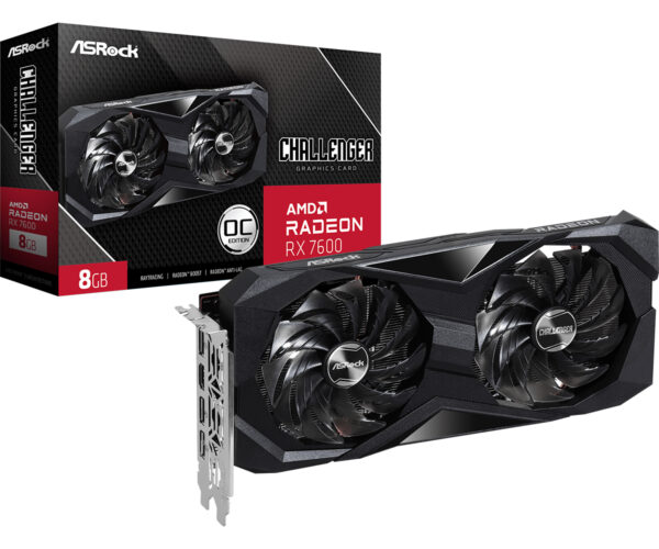Placa Video Asrock Radeon RX 7600 Challenger 8G OC „RX7600 CL 8GO”