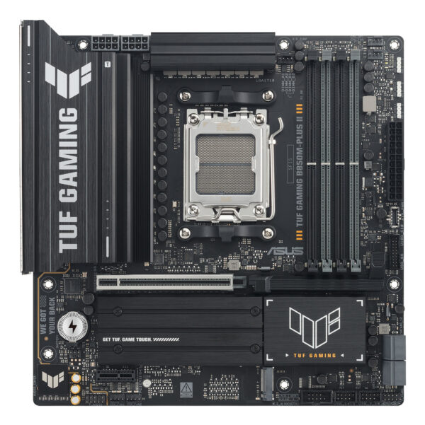 ASUS TUF GAMING B850M-PLUS II AM5 4xDDR5 mATX Pciex5 DP HDMI USB MB „TUF GAMING B850M-PLUS II”