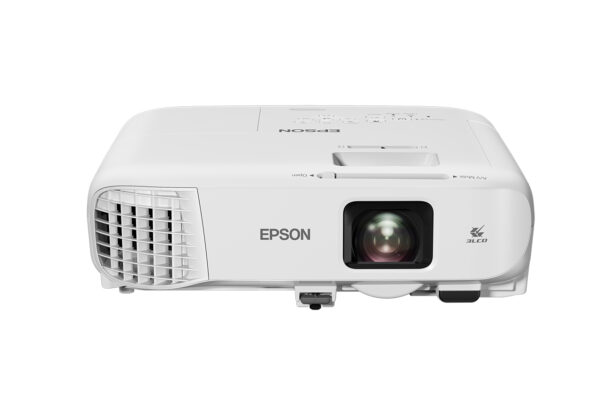 Proiector Epson EB-992F, 3LCD, 4000 lumeni, FHD 1920*1080, 16:9, USB 2.0,USB 2.0 Type B, RS-232C,2* VGA,2* HDMI, Mic, boxa 16W, cablu HDMI 1.8 m inclus alb „V11H988040” (timbru verde 4 lei)