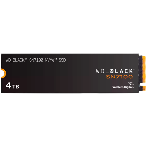 SSD WD Black SN7100 4TB M.2 2280 PCIe Gen4 x4 NVMe, Read/Write: 7000/6700 MBps, IOPS 900K/1350K, TBW: 2400 „WDS400T4X0E-00CJA0”