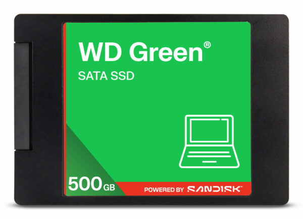 SSD WD Green 500GB SATA, 2.5″, 7mm, Read: 545 MBps „WDS500G5G0A-00CPT0” (timbru verde 2 lei)