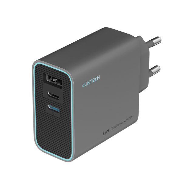 INCARCATOR retea Cuktech 2C1A Quick Charge 65W, 2 x USB Type-C Output, 1 x USB Output, include cablu USB Type-C la USB Type-C 1m, negru „CUKAD653EUGR” (timbru verde 0.18 lei)