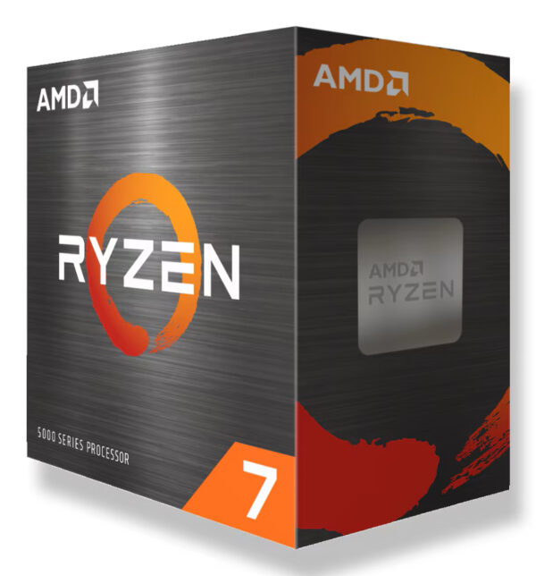 AMD CPU Desktop Ryzen 7 8C/16T 5700 (3.7/4.6GHz, 20MB,65W,AM4) box, with Wraith Stealth Cooler „100-100000743SBX”