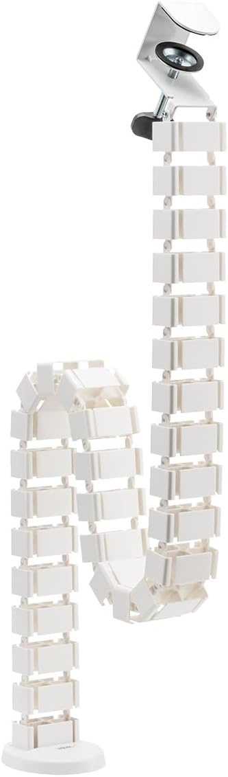 ORGANIZATOR cabluri LOGILINK, pentru gestionare cabluri, prindere prin clema, 1374x129mm, din ABS, white, „KAB0070″x