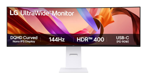 Gaming UltraWide 49U950A-W Curbat 49 inch DQHD IPS 5 ms 144 Hz USB-C HDR FreeSync Premium & G-Sync Compatible „49U950A-W” (timbru verde 15 lei)
