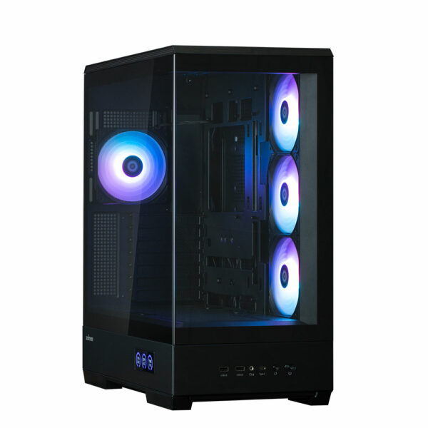 CARCASA Zalman „P50”, middle tower, gaming, fara sursa, suporta 10xfan, 1xfan inclus, PSU shroud, USB 3.1 gen1 x 2, audio+mic, 7 sloturi expansiune, negru, „P50 Black” (timbru verde 0.08lei)