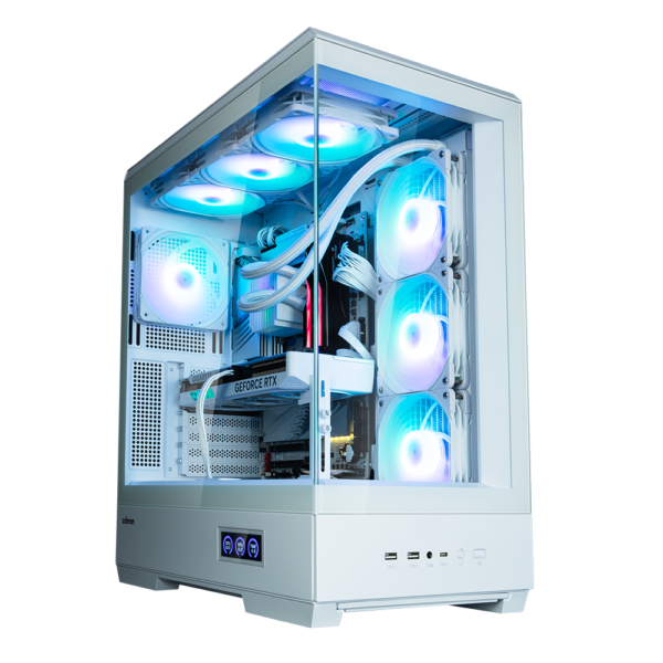 CARCASA Zalman „P50”, middle tower, gaming, fara sursa, suporta 10xfan, 1xfan inclus, PSU shroud, USB 3.1 gen1 x 2, audio+mic, 7 sloturi expansiune, alb, „P50 White” (timbru verde 0.08lei)