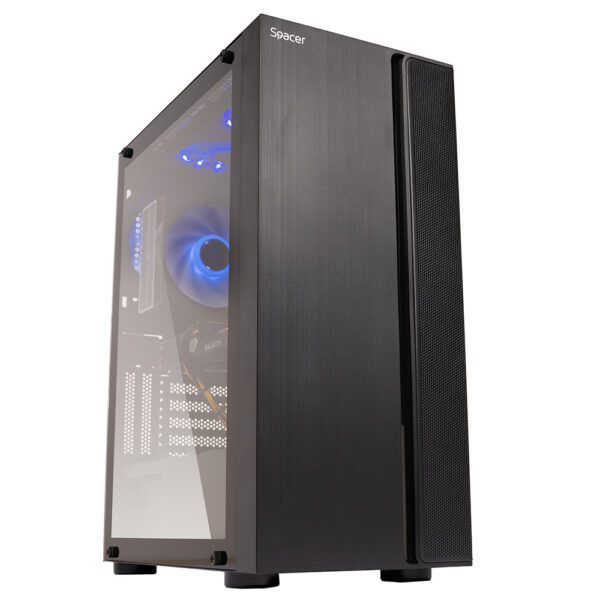 Sistem Desktop PC Gaming Spacer Dominator, i5-14400F, 32GB DDR4, 1TB SSD, RX 6500 XT 8GB GDDR6, no OS, negru, „SPACER-Dominator-08VN” (timbru verde 7 lei) – 5949046616125