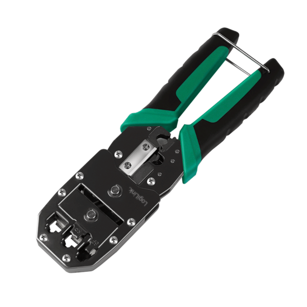 CLESTE sertizare mufe, LOGILINK, functii: sertizare mufe, decupare si taiere cablu, pentru mufe RJ11/ RJ12/RJ45 Cat.6a/7. „WZ0079”