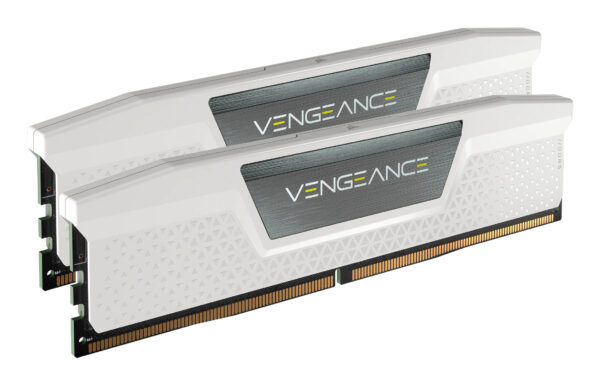 Corsair Memorie DDR5, 64 GB, KIT 2 x 32 GB, 6000MT/s, C30, 1.4V, Alb, VENGEANCE „CMK64GX5M2B6000Z30W”