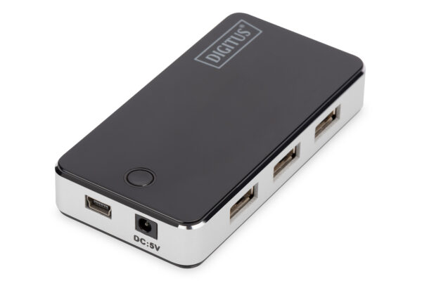 Digitus 7-Port USB 2.0 Hub Active/bk „DA-70222” (timbru verde 0.8 lei)
