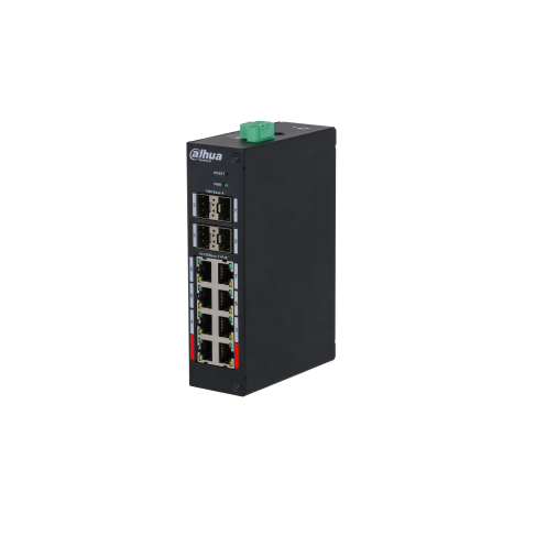DAHUA 12 PORT HAR MANAGED DESKTOP SWITCH „DH-HS4412-8ET-120” (timbru verde 2 lei)