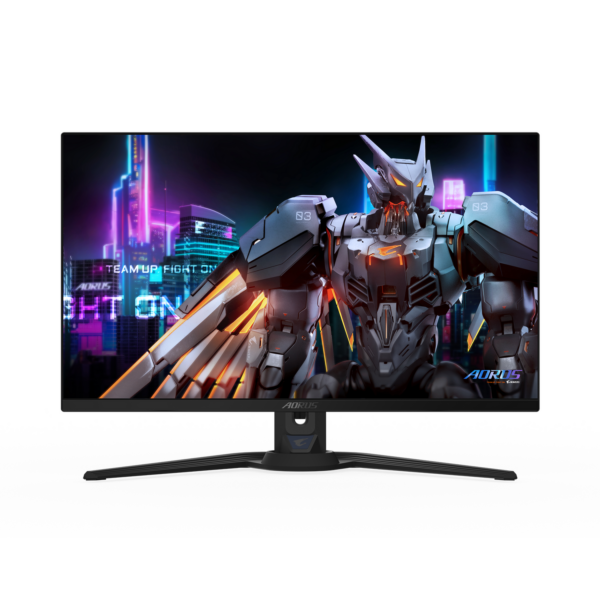 Monitor GIGABYTE AORUS FO27Q5P, QD-OLED, 27″, QHD, 2560 x 1440, DisplayPort, HDMI, Boxe, Pivot, 500Hz, 0.03 ms, Negru „FO27Q5P” (timbru verde 7 lei)