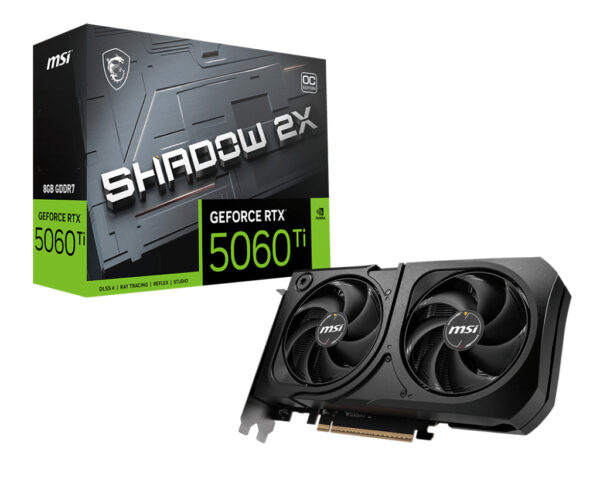 MSI GeForce RTX 5060 Ti 8G SHADOW 2X OC PLUS „GeForce RTX 5060 Ti 8G SHADOW 2X OC PLUS”