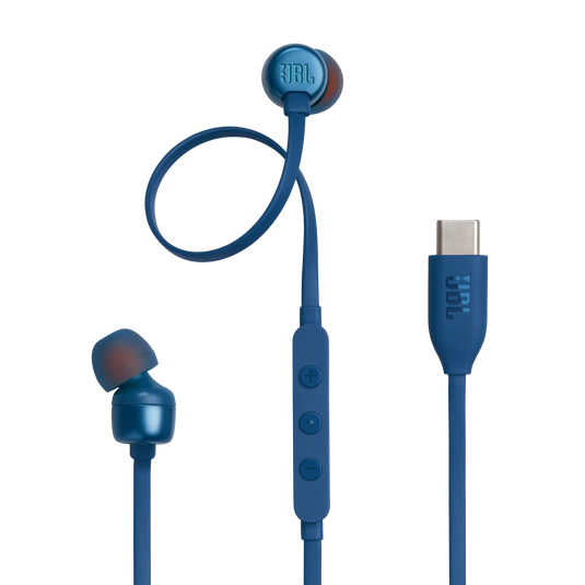 Casti Tune 310C Pure Bass In-Ear Headphones, (Type-C), Blue „JBL-T310C-BLU” (timbru verde 0.18 lei)