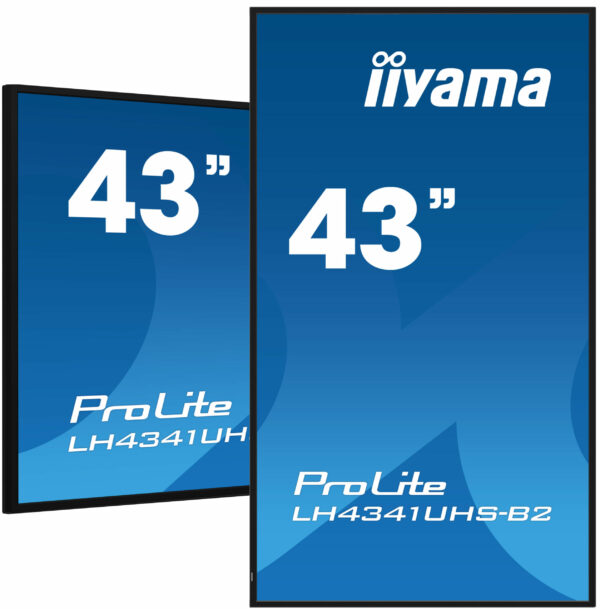 Monitor LED ProLite LH4341UHS-B2 43″ IPS LED, 4K, 24/7 Digital Signage, 1xVGA, 3xHDMI „LH4341UHS-B2” (timbru verde 7 lei)