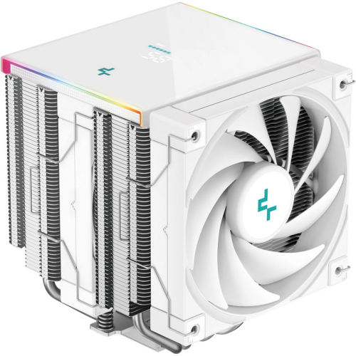 COOLER DeepCool „AK620 DIGITAL SE WH”, combatibil skt. Intel si AMD, racire cu aer, ventilator 120mm, 500 – 1850 rpm, 6×6 mm heatpipes, inaltime 157mm, alb „R-AK620-WHADMN-GJD” (timbru verde 0.8 lei)