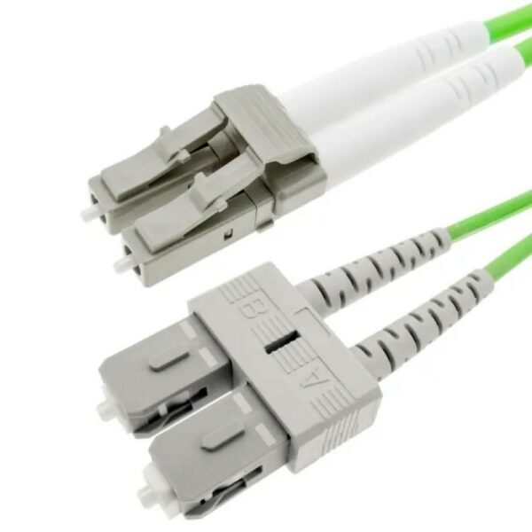 Patchcord FO SC/PC-LC/PC, MM OM5 50/125, manta LSZH 3.0mm, duplex 3m – EMTEX „SC-LC-MM5/DX-3” (timbru verde 0.8 lei)
