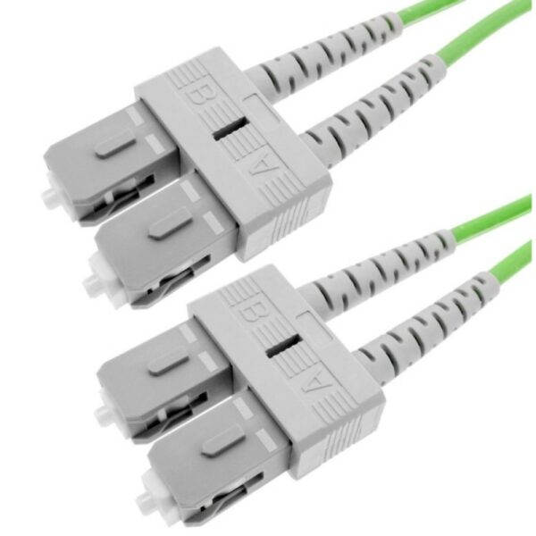 Patchcord FO SC/PC-SC/PC, MM OM5 50/125, manta LSZH 3.0mm, duplex 2m – EMTEX „SC-SC-MM5/DX-2” (timbru verde 0.8 lei)