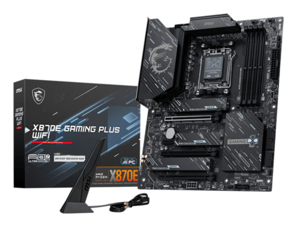 Placa de baza MSI X870E GAMING PLUS WIFI, AM5, ATX, BT, Negru 911-7E70-001 „X870E GAMING PLUS WIFI”