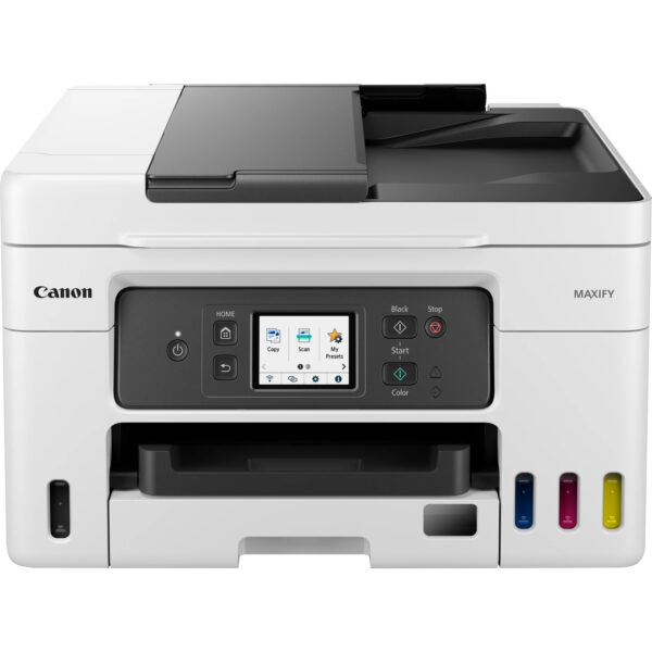 Multifunctional Inkjet CISS Color Canon GX4040, A4, Functii: Impr.|Scan.|Cop.|Cloud, Viteza de Printare Monocrom: 18ipm, Viteza de printare color: 13ipm, Conectivitate:USB|WIFI, Duplex:Da, ADF:ADF(incl.TV 11lei) „5779C009AA”