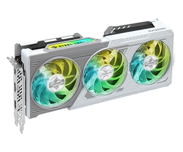 Placa video Asrock „Radeon RX 9060 XT Steel Legend 16GB OC”, 16GB GDDR6, 128 bit, PCI Express 5.0 x16, 2 x DisplayPort 2.1a, HDMI 2.b1, racire activa 2 x fan, PSU recomandat 750W, „RX9060XT SL 16GO”