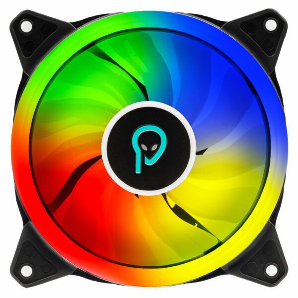 VENTILATOR SPACER PC 120x120x25 mm ARGB light diferite setari ale jocului de culori, posibilitate conectare fan hub, Hydraulic Bearing, conector 3/4-pin, black, ” SPFC-120-BK-ARGB ” (timbru verde 0.18 lei)