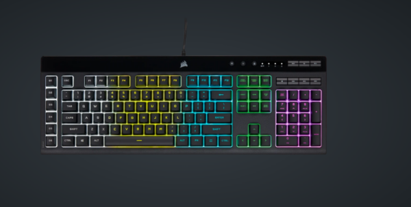 Tastatura Gaming Corsair K55 PRO RGB PRO „CH-9226F65-NA” (timbru verde 0.8 lei)