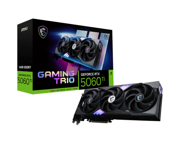MSI GeForce RTX 5060 Ti 16G GAMING TRIO OC, GDDR7, 128 bit, Alb „GeForce RTX 5060 Ti 16G GAMING TRIO OC”