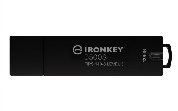 KINGSTON 128GB IronKey D500S FIPS 140-3 Lvl 3 Pending AES-256 „IKD500S/128GB” (timbru verde 0.03 lei)