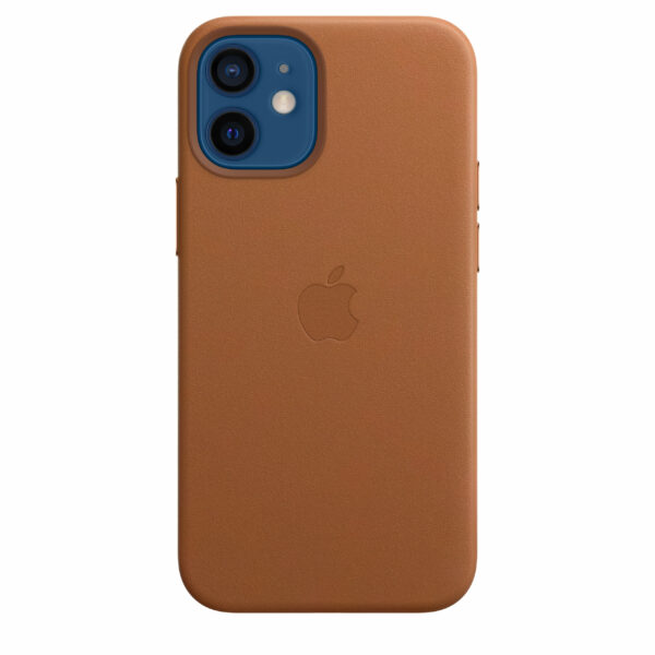 Husa Apple Husa Original Leather iPhone 12 Mini, MagSafe, Saddle Brown „MHK93ZM/A”