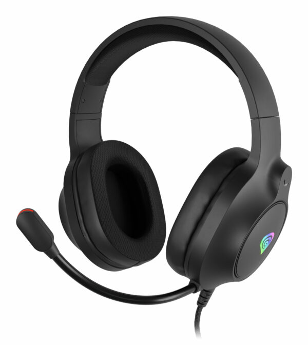 Casti cu fir Genesis Neon 213 RGB negru „NSG-2306” (timbru verde 0.18 lei)