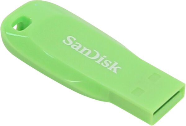 Memorie USB SanDisk Cruzer Blade – USB 2.0, 32 GB, Verde „SDCZ50C-032G-B35GE” (timbru verde 0.03 lei)