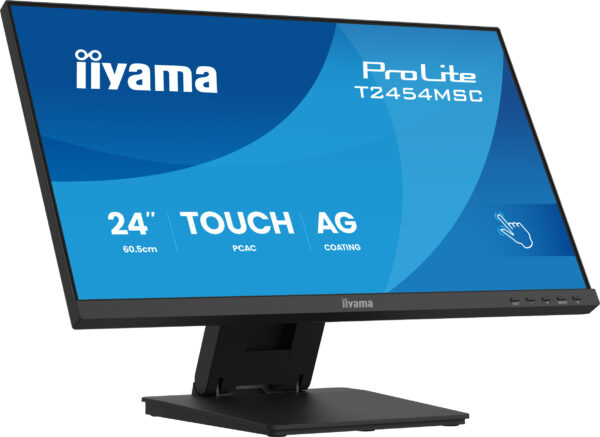 IIYAMA Monitor Touch T2454MSC-B3AG 24″ InCell PCAP 10pt touchscreen monitor featuring IPS panel technology, Anti-Glare coating and a flexible stand „T2454MSC-B3AG” (timbru verde 7 lei)