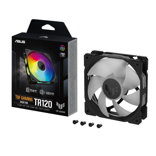VENTILATOR Asus TUF Gaming TF120 ARGB Black „TR120-1/BK” (timbru verde 2 lei)