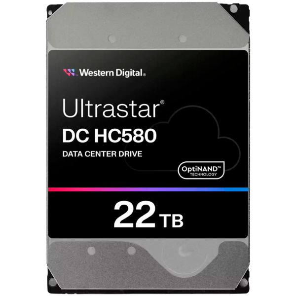HDD Server WD Ultrastar DC HC580 22TB 512e SE, 3.5″, 512MB, 7200RPM, SATA, NP3, SKU: 0F62785 „WUH722422ALE6L4”