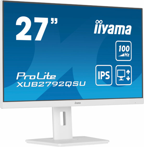 Monitor LED IIYAMA 68.5cm (27″) XUB2792QSU-W6 16:9 HDMI+DP+USB IPS Li retail „XUB2792QSU-W6” (timbru verde 7 lei)