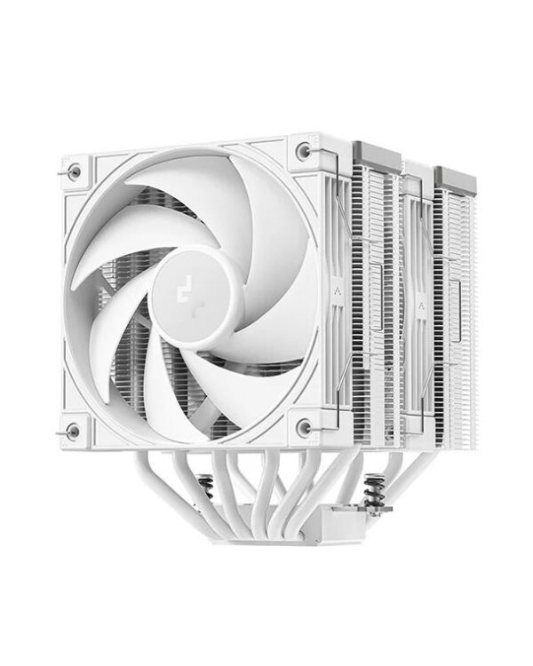 COOLER DeepCool „AK620 G2 WH” skt. Intel si AMD, racire cu aer, vent. 2 x 120mm, 2000 rpm, 6 heatpipes, inaltime 159mm, top cover lemn, alb,”R-AK620G2-WHNNMN-GJD” (timbru verde 2 lei)