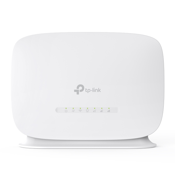 ROUTER TP-Link wireless 300Mbps. 4G micro sim slot, 2 porturi 10/100Mbps, antena interna x 4 „TL-MR105” (timbru verde 0.8 lei)