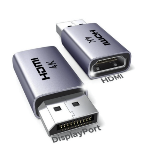 ADAPTOR VIDEO Ugreen „DP130”, DP (T) la HDMI (M) 4K/30Hz, pachetul include 2 bucati, gri „55935” (timbru verde 0.08 lei)