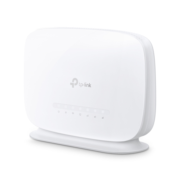 ROUTER TP-Link wireless 300Mbps. 4G+ micro sim slot, 3 porturi 10/100/1000Mbps, antena interna x 2 „Archer MR505” (timbru verde 0.8 lei)