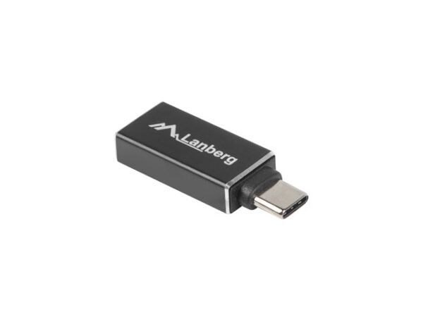 Adaptor LANBERG USB-C USB-A negru „AD-UC-UA-02” (timbru verde 0.08 lei)