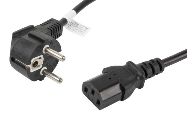 Cablu alimentare IEC 320 C13 1,8m VDE ng „CA-C13C-11CC-0018-BK” (timbru verde 0.18 lei)