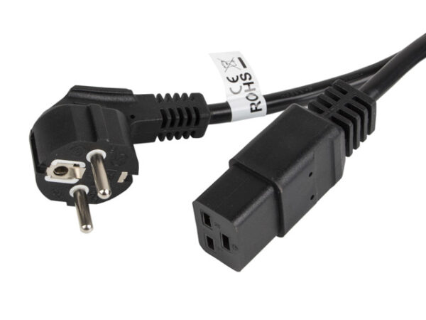 Cablu alimen. IEC 320 C19 1,8m 16A VDE „CA-C19C-10CC-0018-BK” (timbru verde 0.18 lei)
