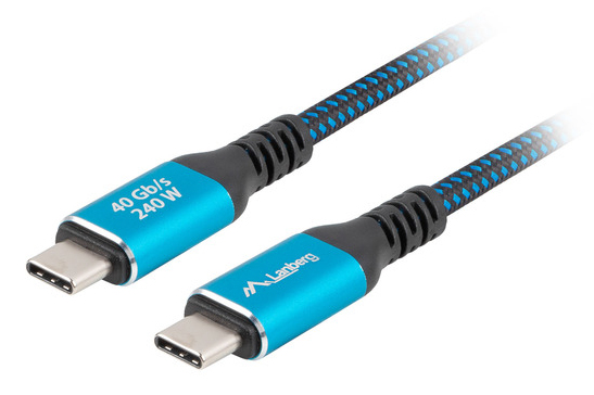 Cablu USB-C M/M 4.0 240W 8K 60Hz ng „CA-CMCM-45CU-0015-BK” (timbru verde 0.08 lei)