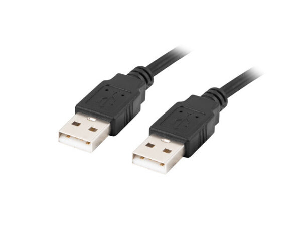 Cablu USB-A M/M 2.0 1,8 m negru „CA-USBA-20CU-0018-BK” (timbru verde 0.08 lei)